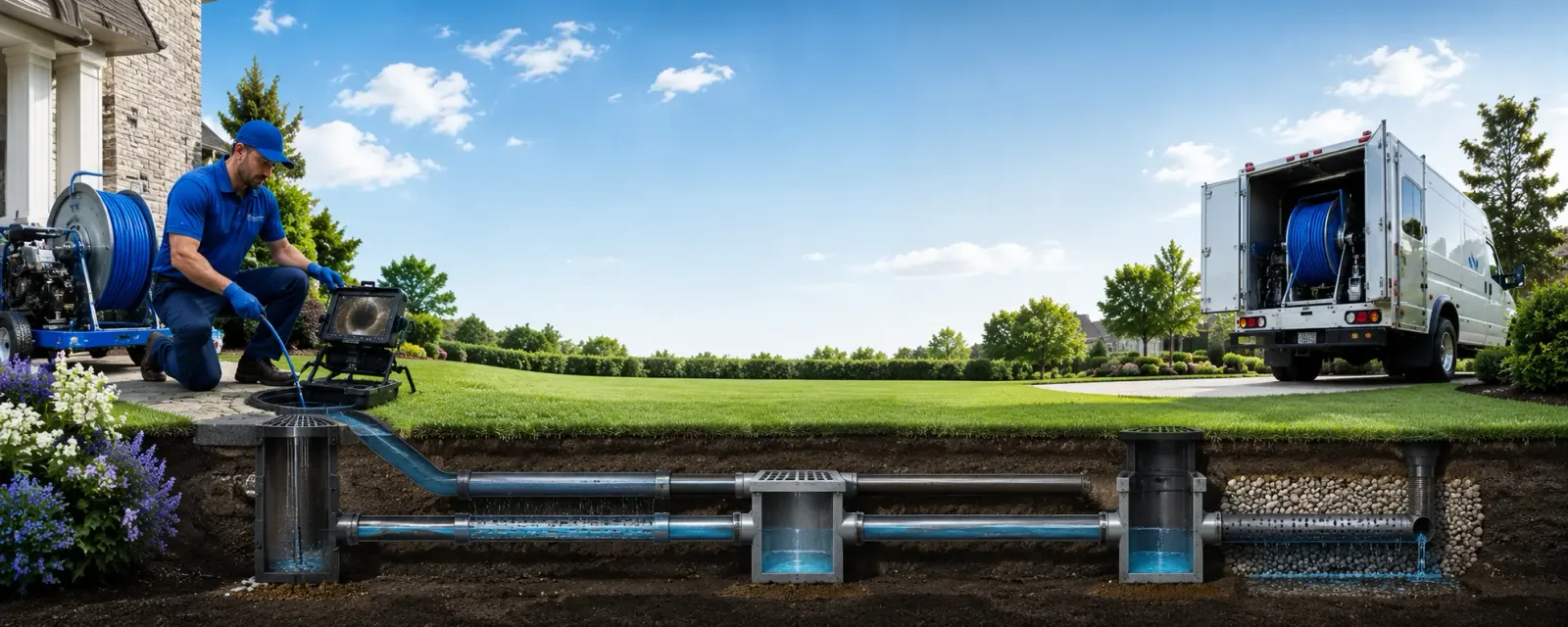Outdoor drain cleaning information for Council Bluffs, IA